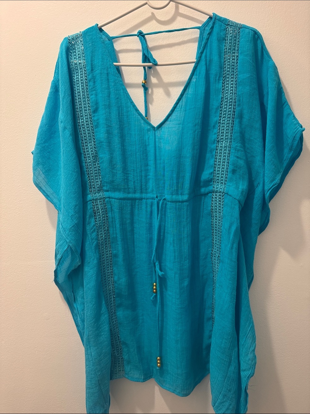 VENUS Turquoise V-Neck Beach Tunic